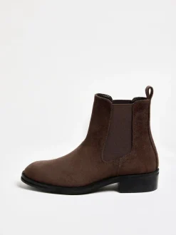 Boots*Friends Like These - comfortabele Chelsea-enkellaarzen Chocoladebruin