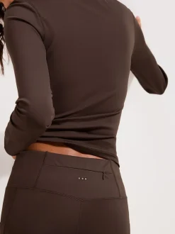 Sportkleding|Leggings En Joggingbroeken|Friends Like These - Studio High Waist Leggings Chocoladebruin