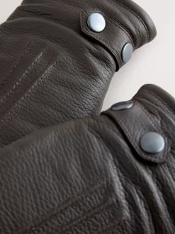 Mutsen, Sjaals En Handschoenen*Next - Leren handschoenen Chocoladebruin