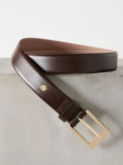 Ceintuurs|Next - N. Premium riem van Italiaans leer Chocoladebruin