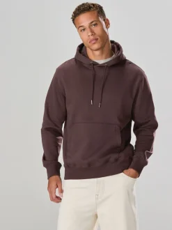 Sweaters En Hoody´S|Sweaters En Hoody´S|Next Chocoladebruin - Normale Pasvorm - Zwaargewicht Cotton Rich Jersey Hoodie