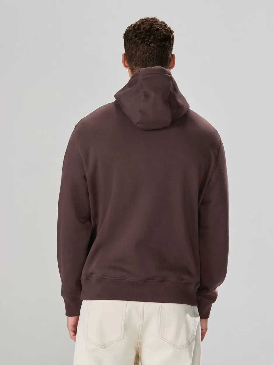 Sweaters En Hoody´S|Sweaters En Hoody´S|Next Chocoladebruin - Normale Pasvorm - Zwaargewicht Cotton Rich Jersey Hoodie