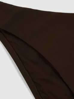 Badkleding*Reiss - Carina bikinibroekje met vaste zijkanten Chocoladebruin