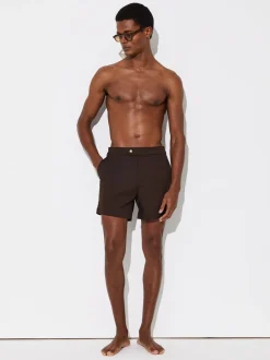 Badkleding*Reiss - Sun Side Adjuster zwemshort Chocoladebruin