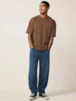 T-Shirts En Hemden*Next Chocoladebruin - Relaxed fit - Zwaar T-shirt