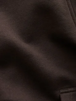Hoody's En Sweatshirts*Next - Relaxed fit sweatshirt van zware katoenrijke jersey met ritssluiting bij de hals Chocoladebruin