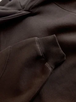 Hoody's En Sweatshirts*Next - Relaxte zware hoodie met normale lengte Chocoladebruin