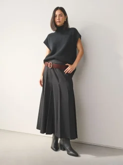Ceintuurs*Next - Satin Belt with Diamante Buckle Chocoladebruin