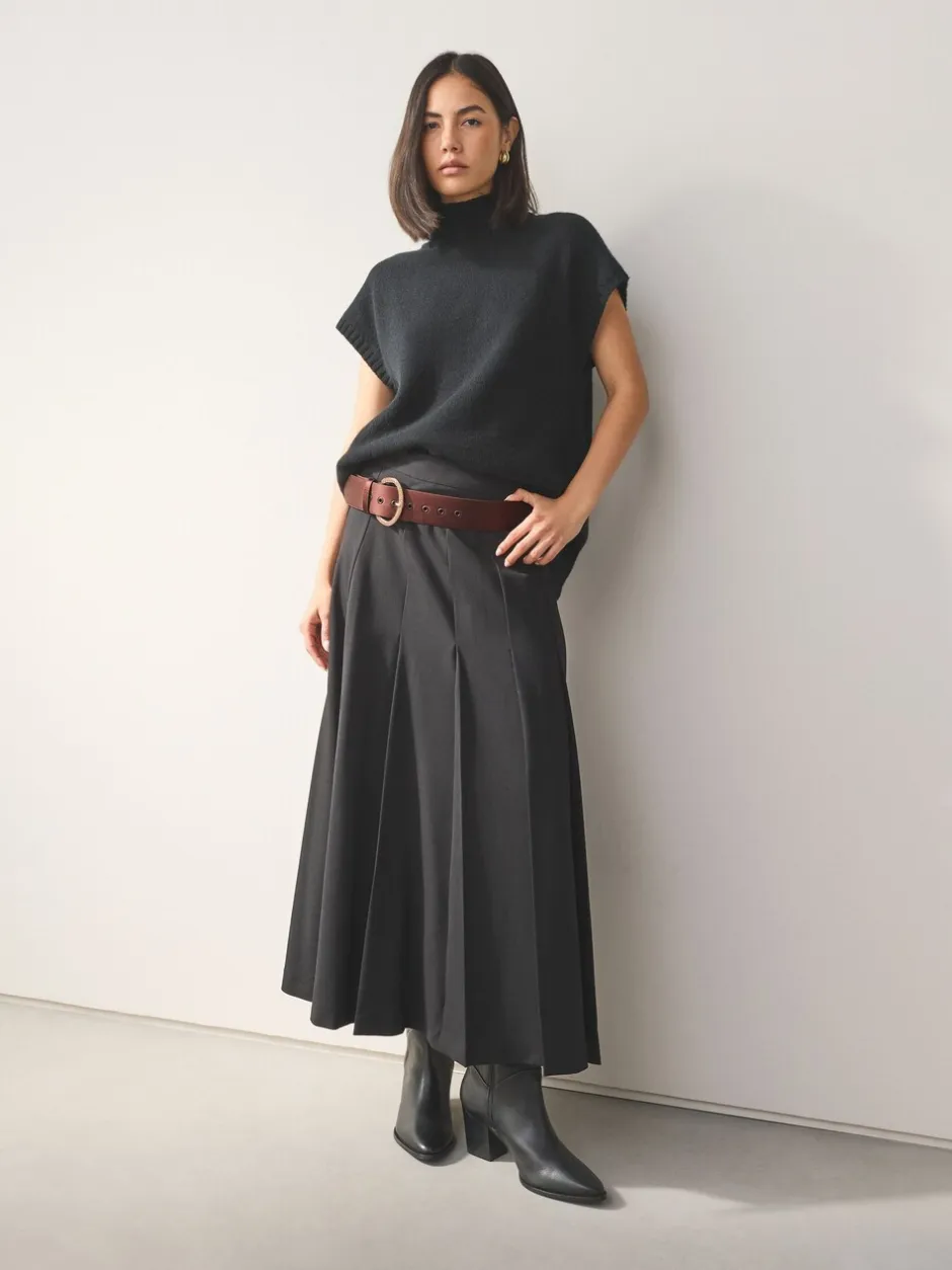 Ceintuurs*Next - Satin Belt with Diamante Buckle Chocoladebruin