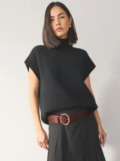 Ceintuurs*Next - Satin Belt with Diamante Buckle Chocoladebruin