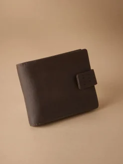 Portemonnees*Next - Signature - Extra ruime leren portemonnee Chocoladebruin