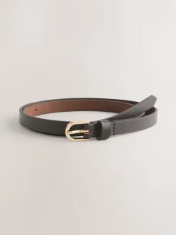 Ceintuurs*Next Chocoladebruin - Smalle leren riem