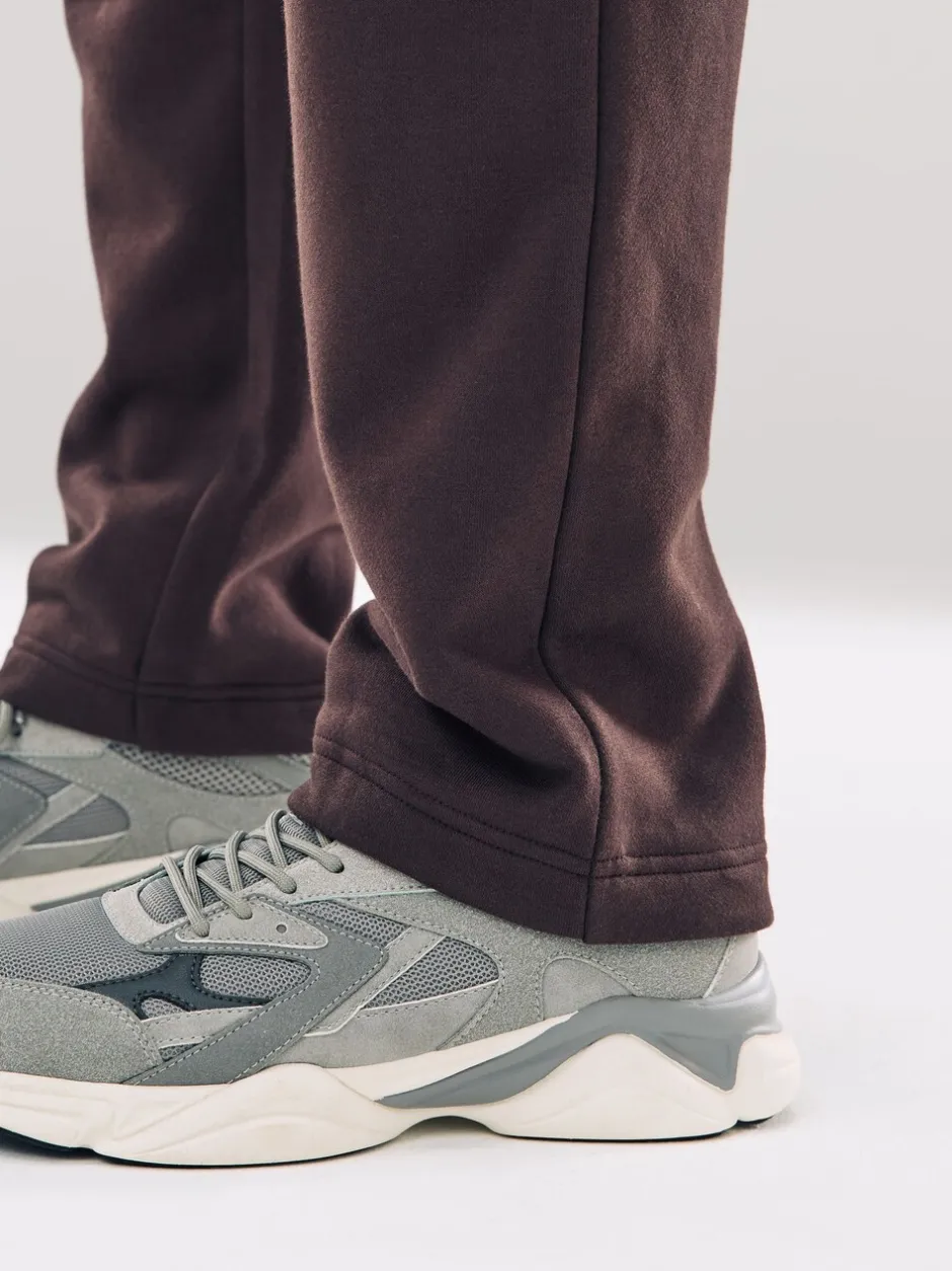 Joggingbroeken*Next Chocoladebruin - Straight fit - Relaxed Fit Brushback Heavyweight Joggers