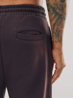 Joggingbroeken*Next Chocoladebruin - Straight fit - Relaxed Fit Brushback Heavyweight Joggers