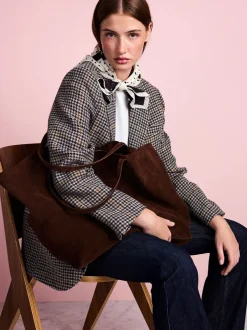 Tassen En Portemonnees*Next Chocoladebruin - Tabitha Simmons x Sophie Suede Shopper Bag