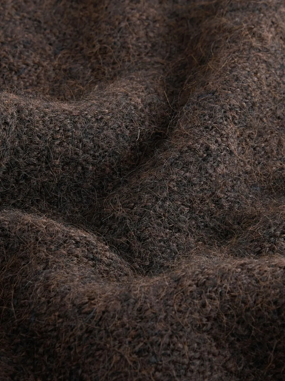 Gebreide Kleding*Next - Trui met ronde hals en wol Chocoladebruin