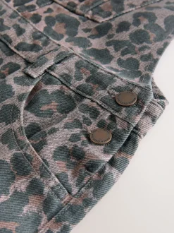Tuinbroeken|Jumpsuits En Playsuits|Next Chocoladebruin - Tuinbroek met dierenprint (3-16jr)