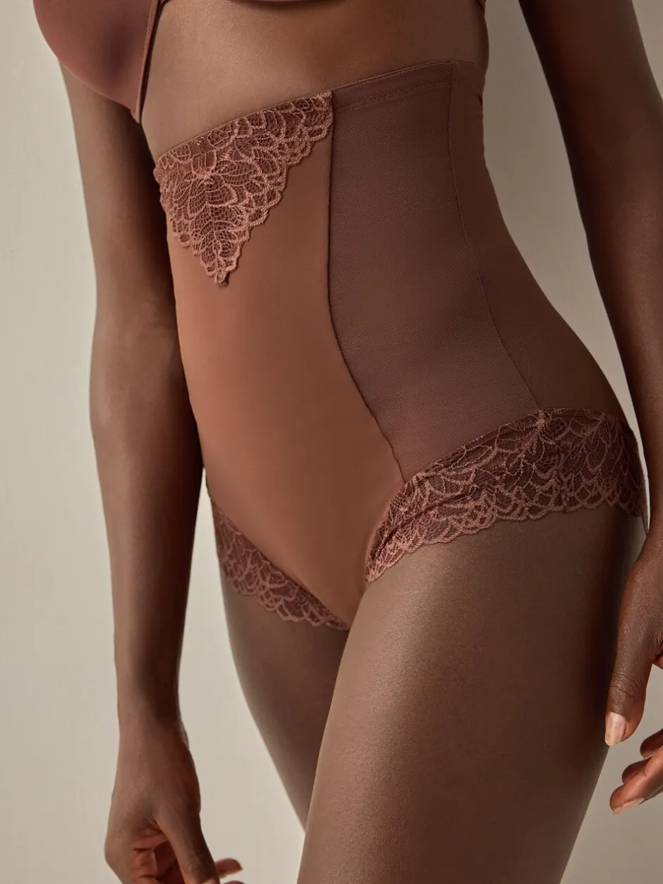 Shapewear|Next - Vormende slip met stevige buikcorrectie Chocoladebruin