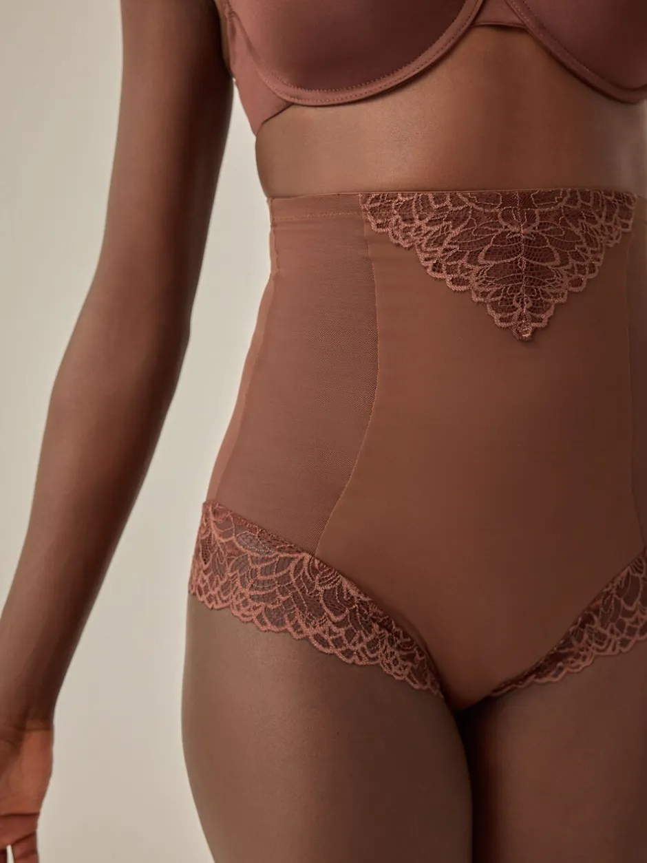 Shapewear|Next - Vormende slip met stevige buikcorrectie Chocoladebruin