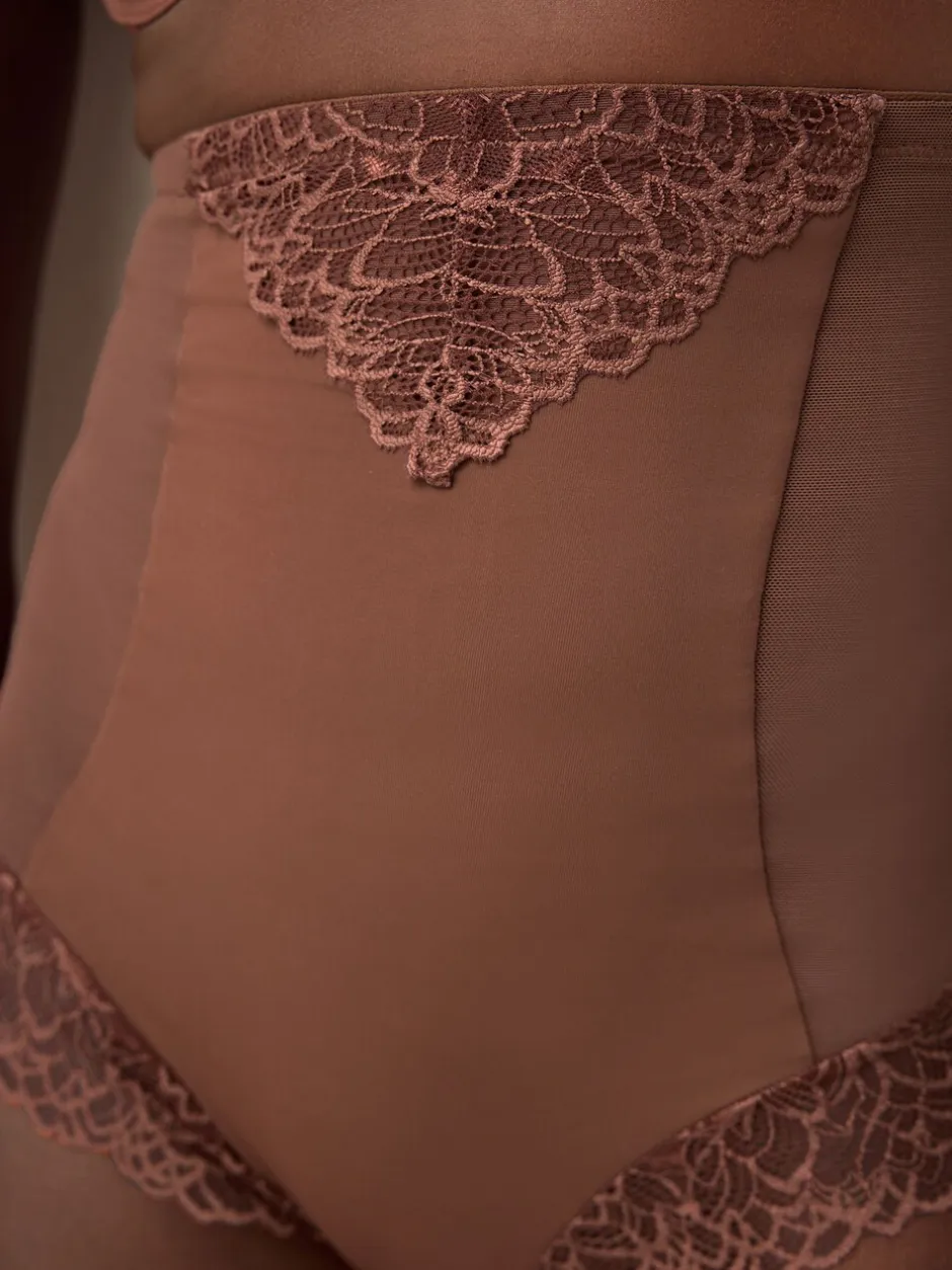 Shapewear|Next - Vormende slip met stevige buikcorrectie Chocoladebruin
