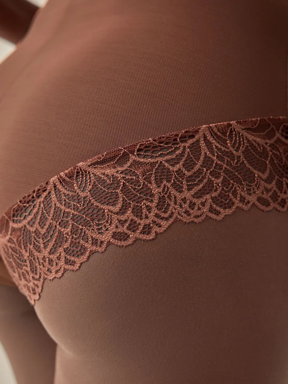 Shapewear|Next - Vormende slip met stevige buikcorrectie Chocoladebruin