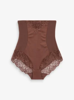 Shapewear|Next - Vormende slip met stevige buikcorrectie Chocoladebruin
