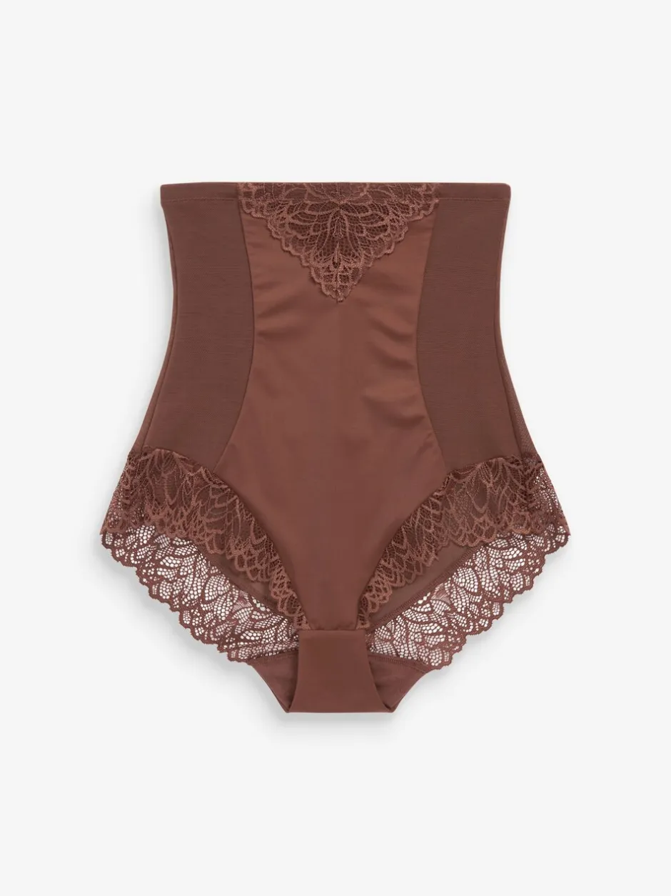 Shapewear|Next - Vormende slip met stevige buikcorrectie Chocoladebruin