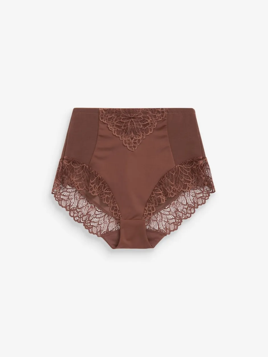Shapewear|Next - Vormende slip met stevige buikcorrectie Chocoladebruin
