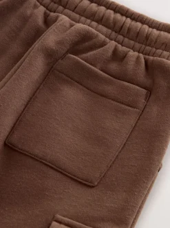 Jeans En Joggingbroeken|Joggingbroeken|Next - Zacht aanvoelende jersey utility joggingbroek (3mnd-7jr) Chocoladebruin