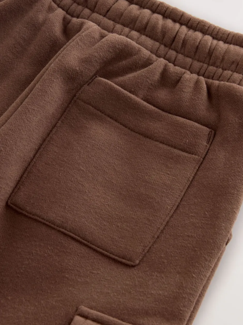Jeans En Joggingbroeken|Joggingbroeken|Next - Zacht aanvoelende jersey utility joggingbroek (3mnd-7jr) Chocoladebruin