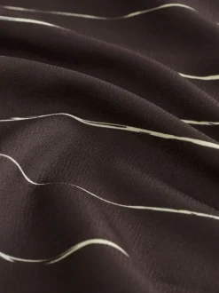 Blouses En Overhemden*Next Chocoladebruin gestreept - Blouse met V-hals en lange mouwen