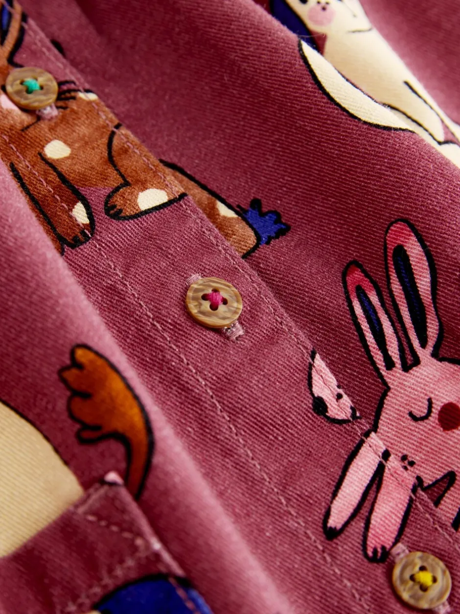 Truien En Breisels|Jurken*Next Chocoladebruin met karakteristieke print - Long Sleeve Cotton Dress (3mths-8yrs)