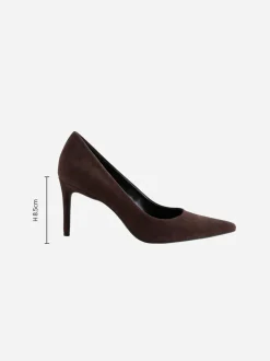 Schoenen Met Hakken|Gelegenheidskleding*Next Chocoladebruin suède - Leren mid-court pumps