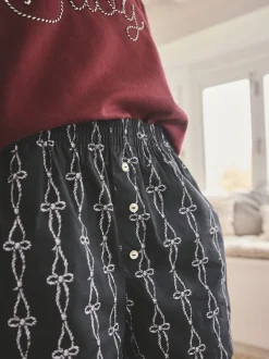 Pyjama's|Next Chocoladebruine slogan - Pyjama met short