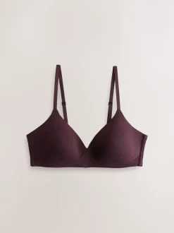 Beha's*Next - Katoenmix ultiem comfort beha's verpakking van 3 Chocoladebruin/Roze/Crème
