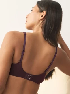 Beha's|Next - Katoenmix ultiem comfort beha's verpakking van 3 Chocoladebruin/Roze/Crème