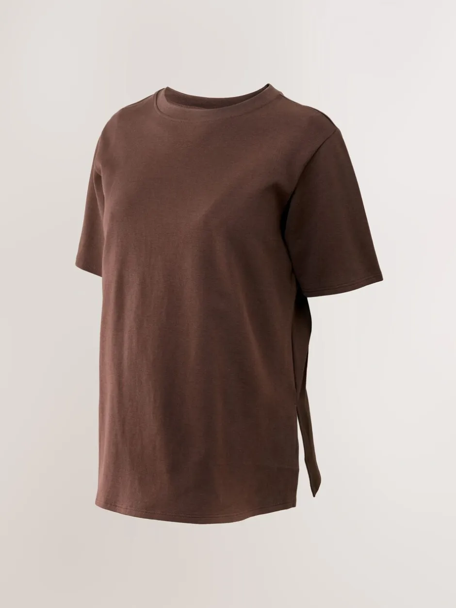 Moederschap*Next - Maternity Nursing T-Shirts 2 Pack Chocolate Brown and Green Stripe