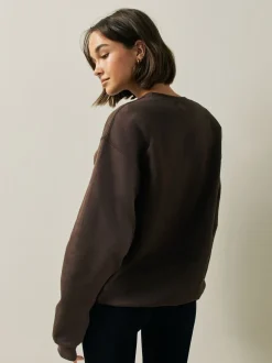 Hoody's En Sweatshirts|Next - Sweatshirt Chocolate Brown Coffee Club