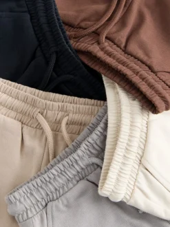 Shorts|Shorts|Next - Verpakking van 3 jersey shorts (3mnd -7jr) Chocolate Brown/Black/Stone/Grey
