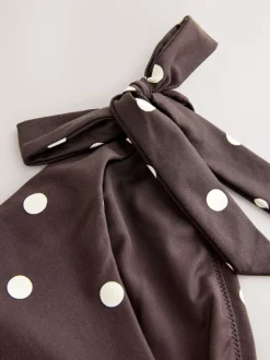 Badkleding|Next Chocolate Brown/Cream Spot - Bikinibroekjes