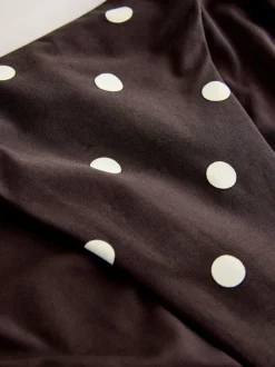 Badkleding|Next Chocolate Brown/Cream Spot - Bikinibroekjes