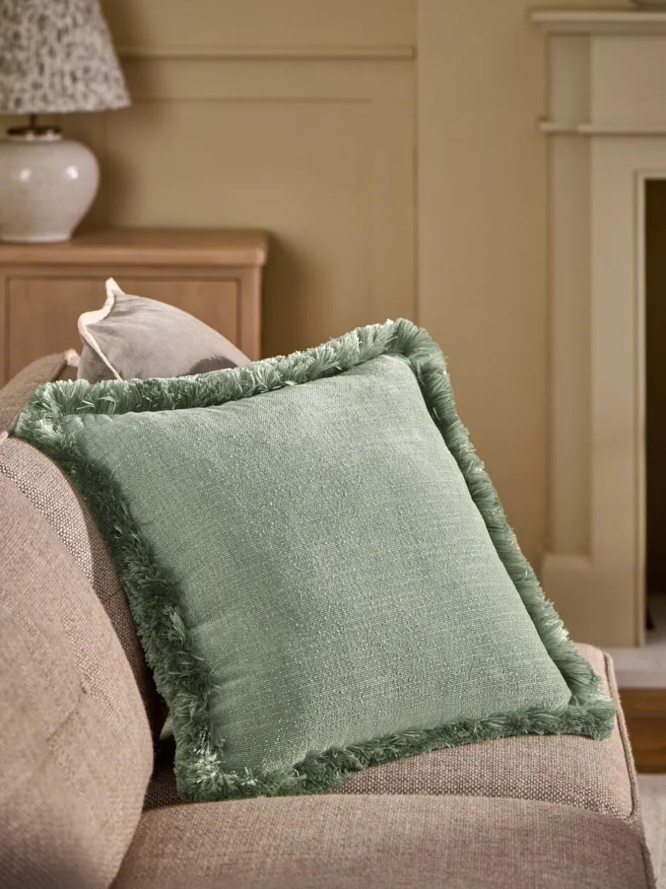 Kussentjes En Plaids|Kussentjes En Plaids|Next Chunky Fringe Velvet Chenille Cushion
