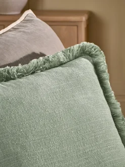Kussentjes En Plaids|Kussentjes En Plaids|Next Chunky Fringe Velvet Chenille Cushion
