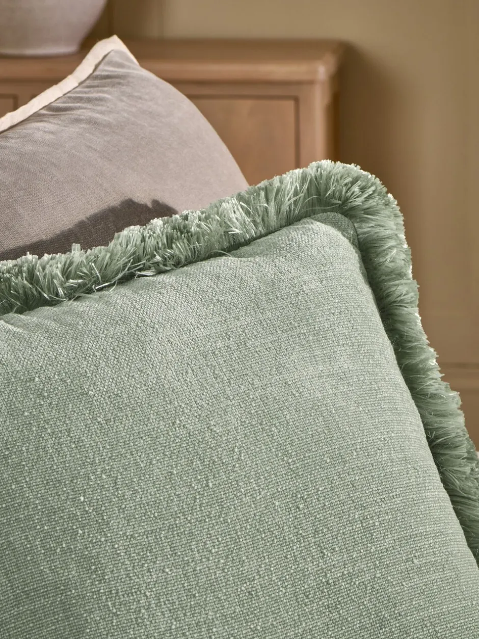 Kussentjes En Plaids|Kussentjes En Plaids|Next Chunky Fringe Velvet Chenille Cushion