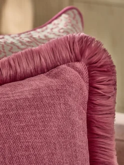 Kussentjes En Plaids|Kussentjes En Plaids|Next Chunky Fringe Velvet Chenille Cushion
