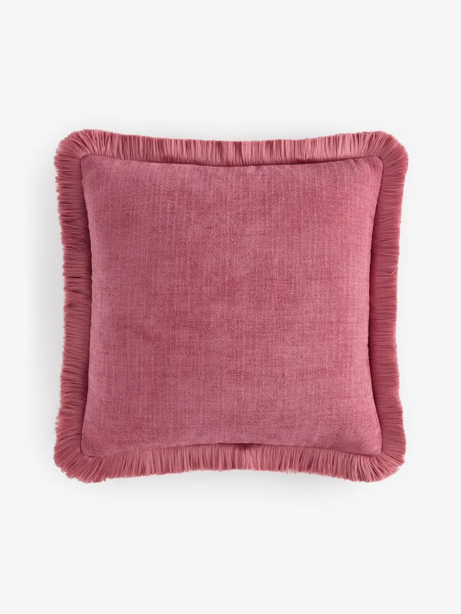 Kussentjes En Plaids|Kussentjes En Plaids|Next Chunky Fringe Velvet Chenille Cushion