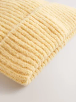 Mutsen, Handschoenen En Sjaals|Next Citroengeel - Fluffy beanie-muts (1-16jr)