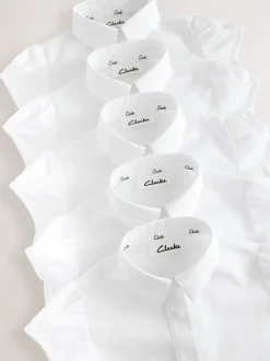 Overhemden En Blouses*Clarks 5 Pack Girls School Shirts