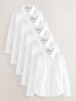 Overhemden En Blouses|Clarks 5 Pack Girls School Shirts