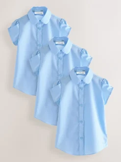 Overhemden En Blouses|Clarks - Set van 3 schooloverhemden met korte mouwen voor meisjes